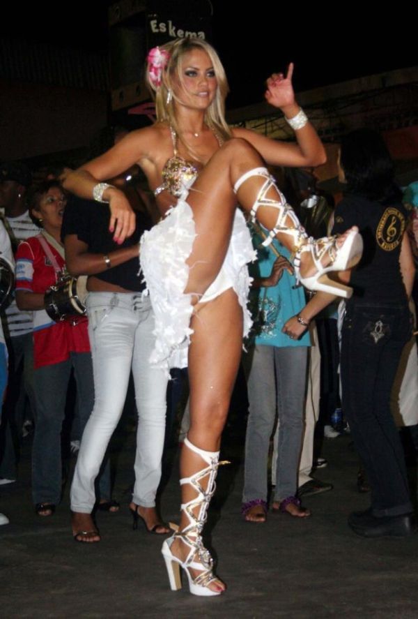 Rio carnival parade girls, Rio de Janeiro, Brazil