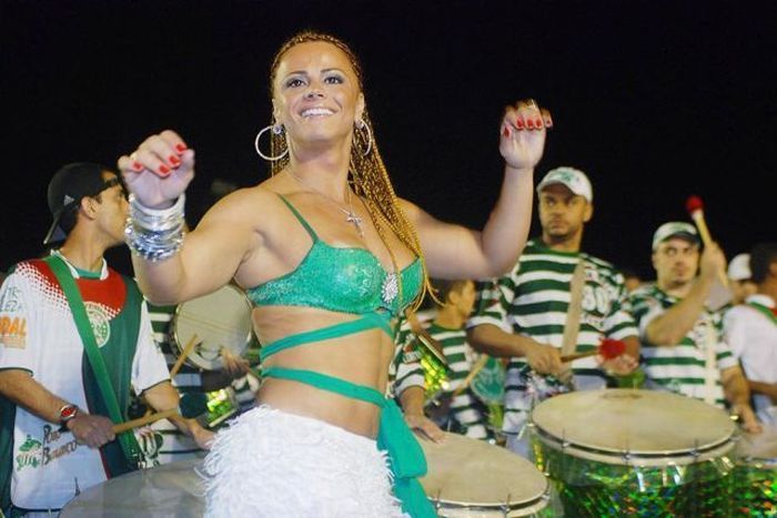 Rio carnival parade girls, Rio de Janeiro, Brazil