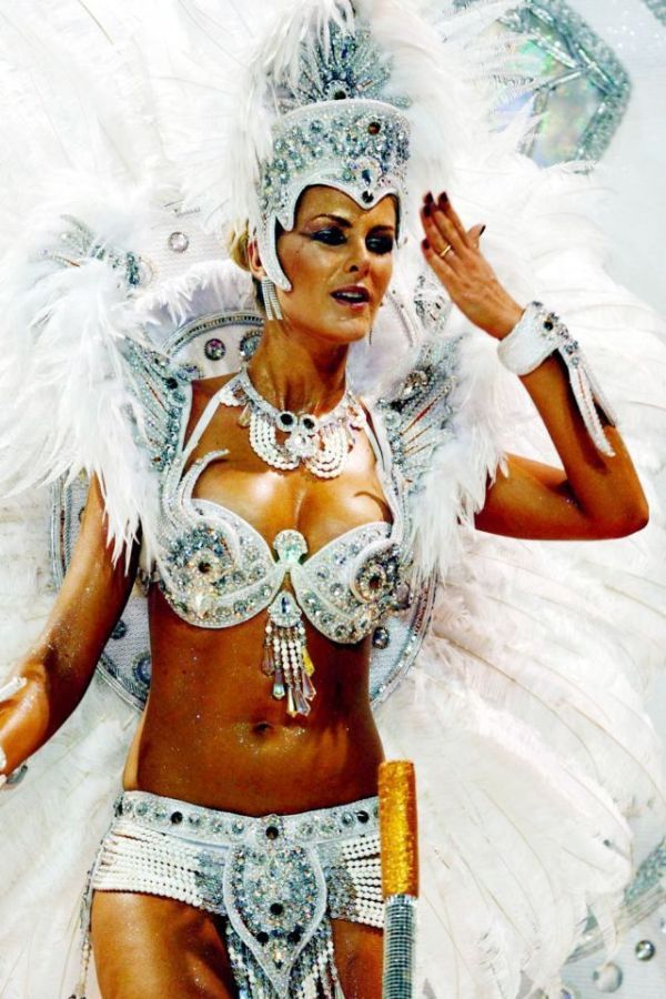 Rio carnival parade girls, Rio de Janeiro, Brazil