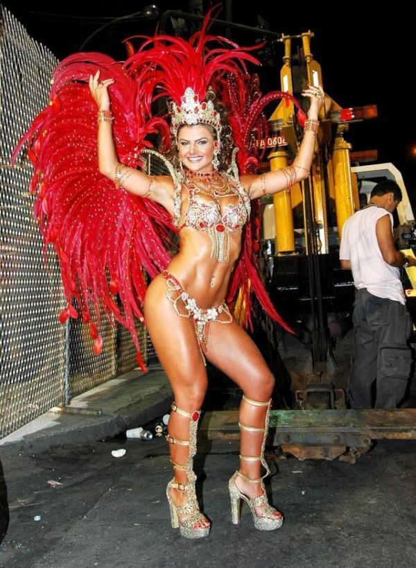 Rio carnival parade girls, Rio de Janeiro, Brazil