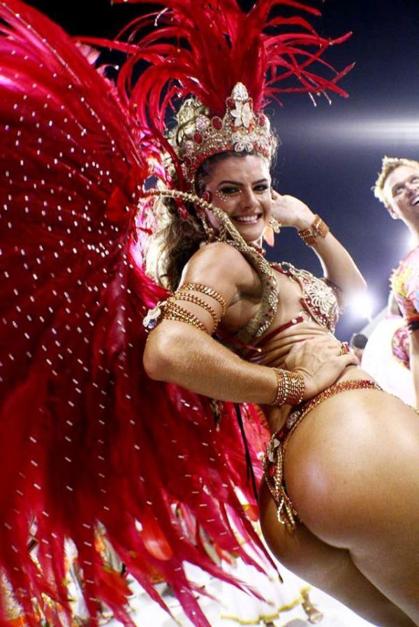 Rio carnival parade girls, Rio de Janeiro, Brazil