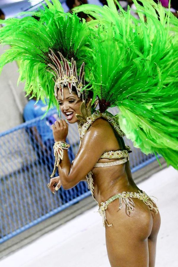 Rio carnival parade girls, Rio de Janeiro, Brazil