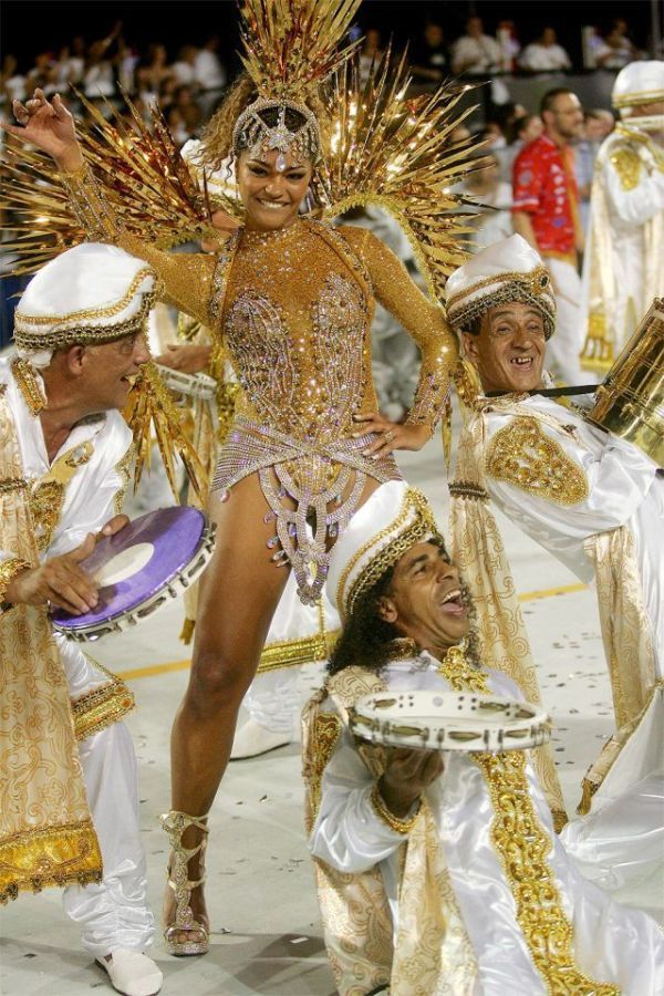 Rio carnival parade girls, Rio de Janeiro, Brazil