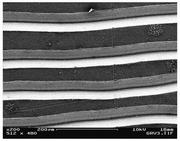 grooves in vinyl records