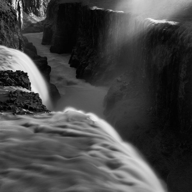 black and white landscape photography