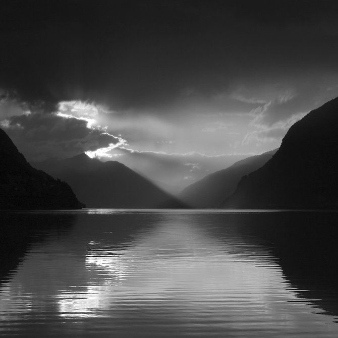 black and white landscape photography