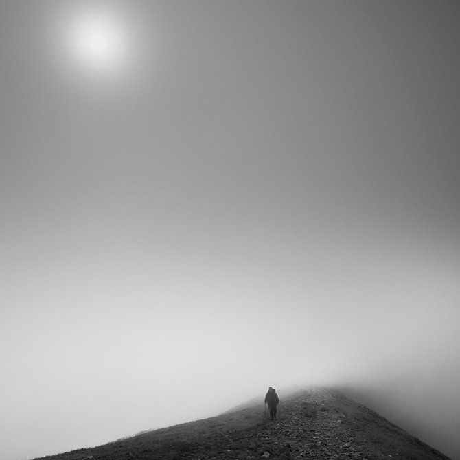 black and white landscape photography