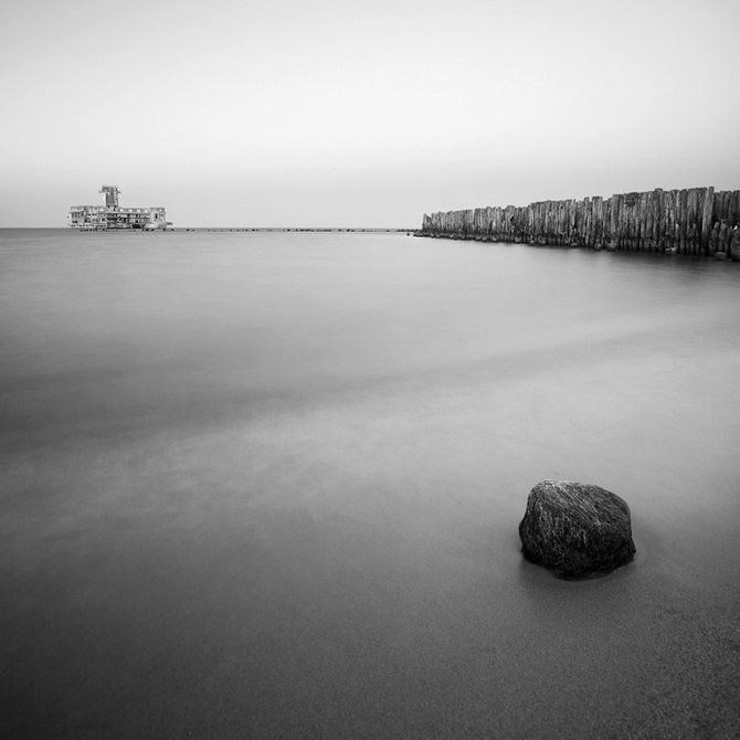 black and white landscape photography