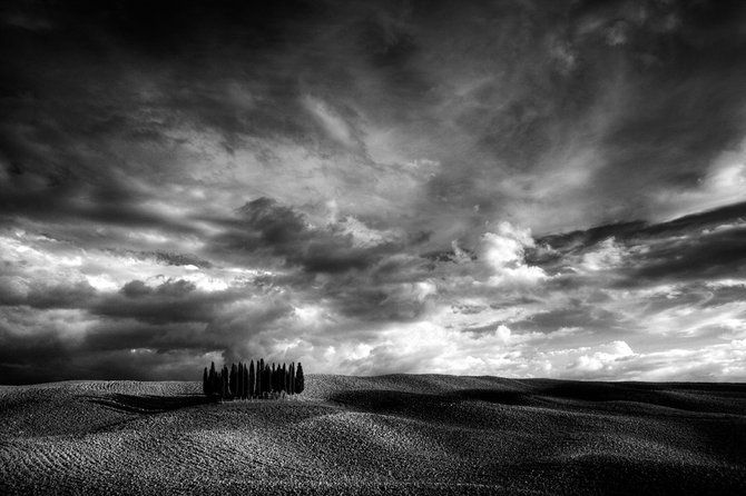 black and white landscape photography