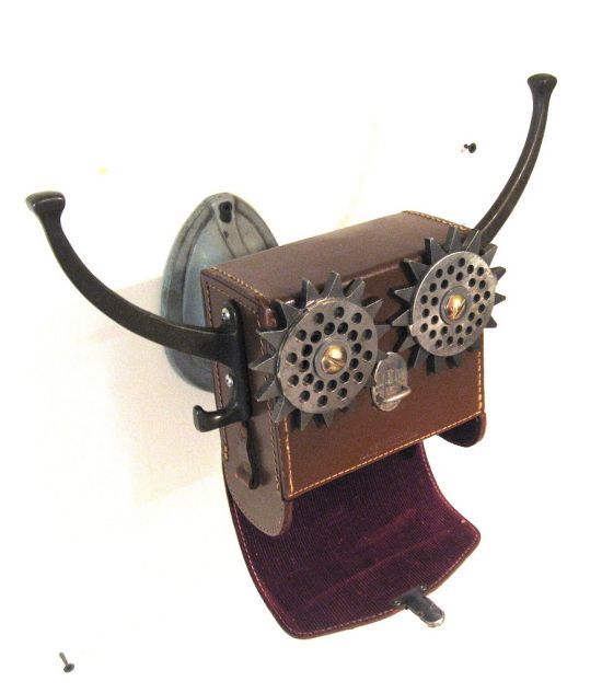 Robot orphan sculptures by Brian Marshall