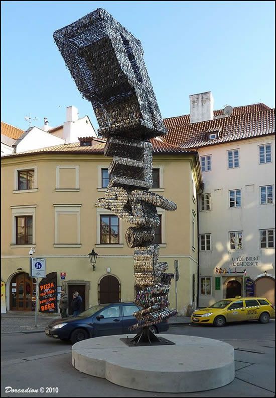 The Key Sculpture, designed and built by Jili David