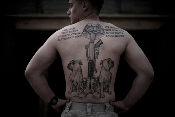 U.S. Marines Show Their Tattoos in Afghanistan by Mauricio Lima