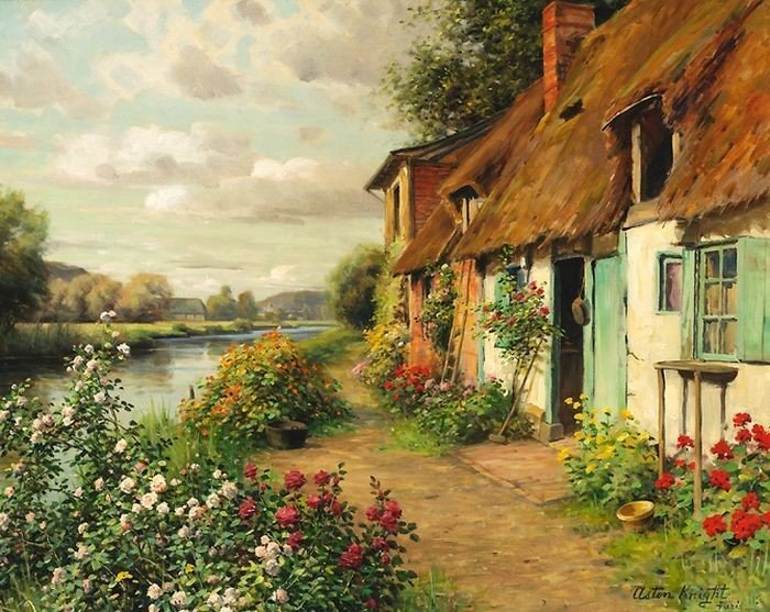 Louis Aston Knight painting