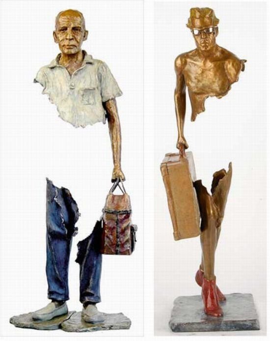 unusual sculptures by french sculptor Bruno Catalano