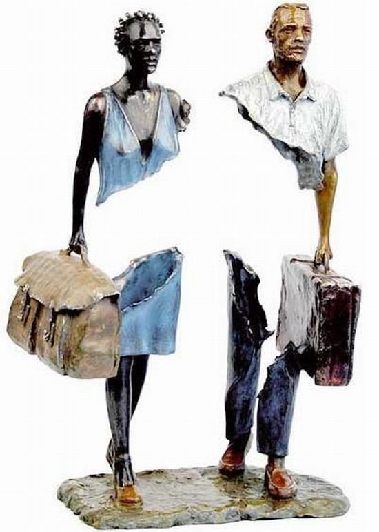 unusual sculptures by french sculptor Bruno Catalano