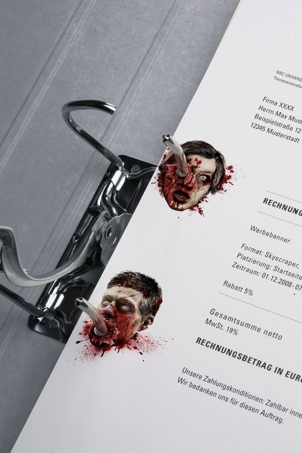 Bloodthirsty corporate stationery design by Jacques Pense