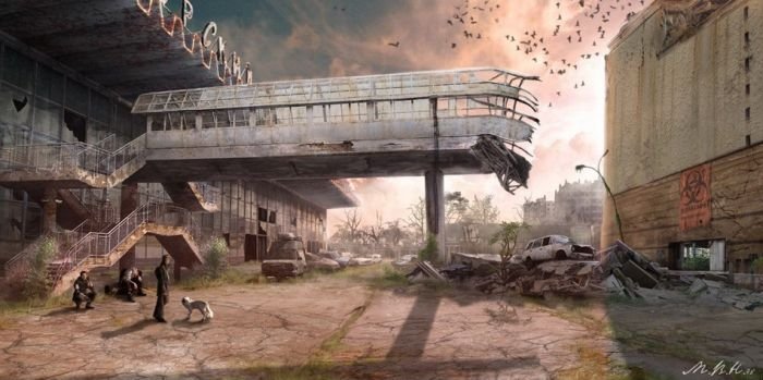 post apocalyptic painting