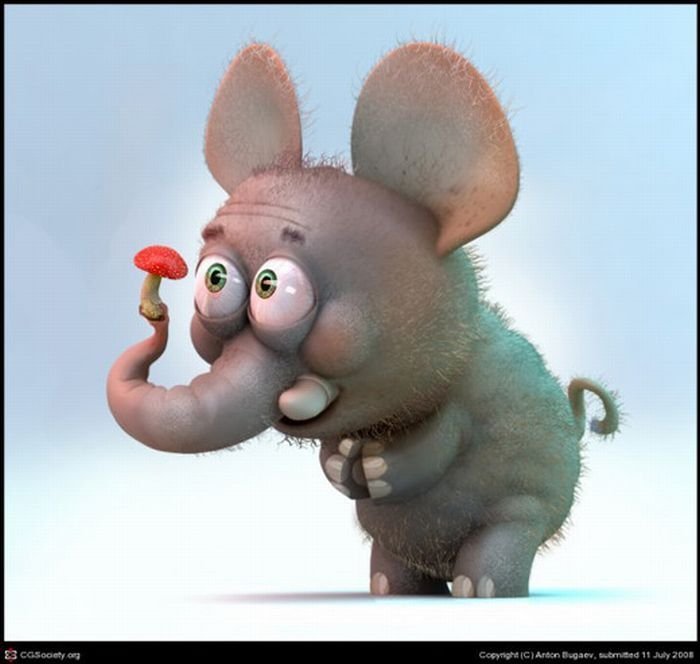 3D images from toons