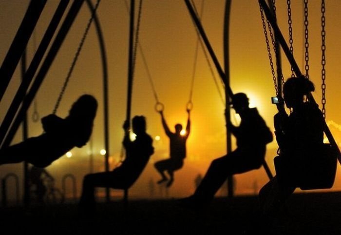 silhouette photography