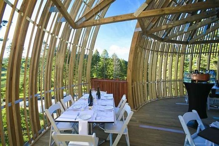 Redwoods Crysalis Treehouse restaurant, New Zealand