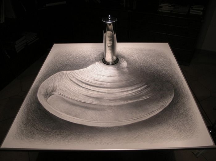 Anamorphic art, by István Orosz