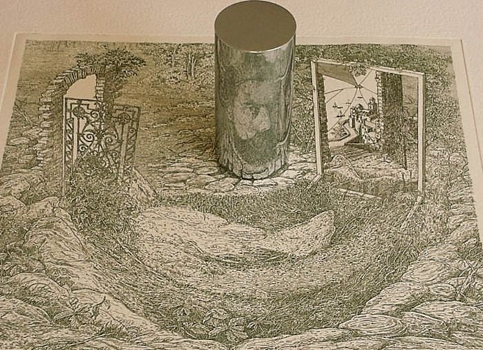 Anamorphic art, by István Orosz