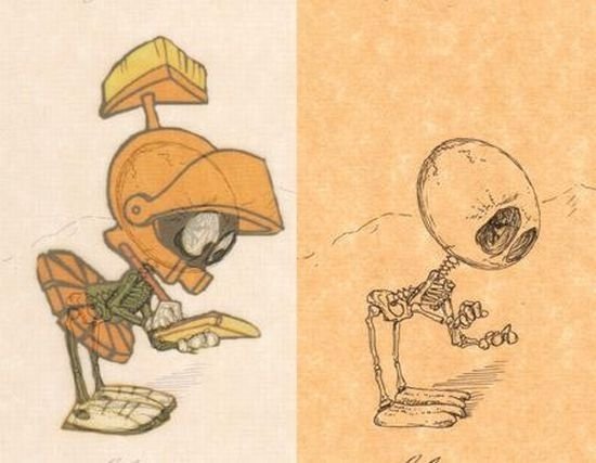 anatomy of cartoon heroes