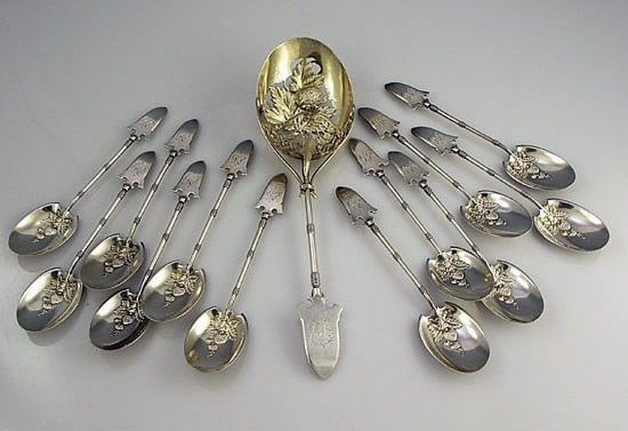 old silver cutlery