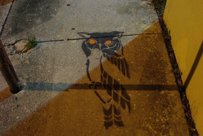 street art graffiti shadows