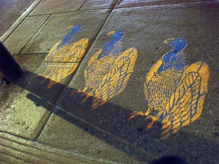 street art graffiti shadows