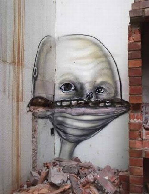 Creative graffiti, Brazil