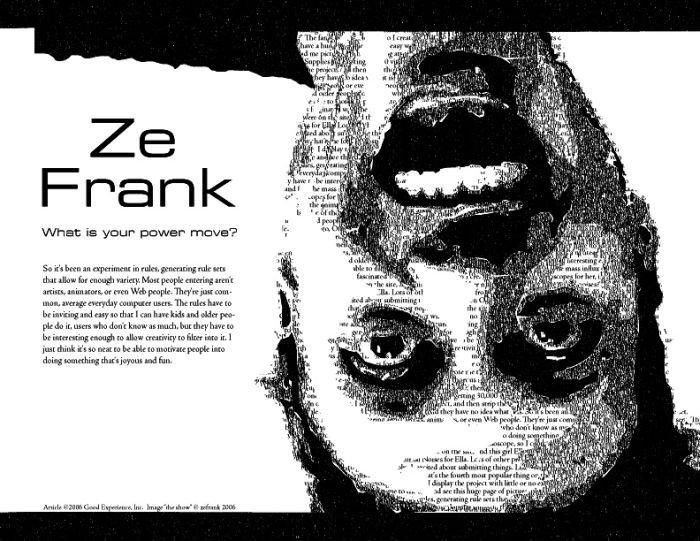 typographic portraits