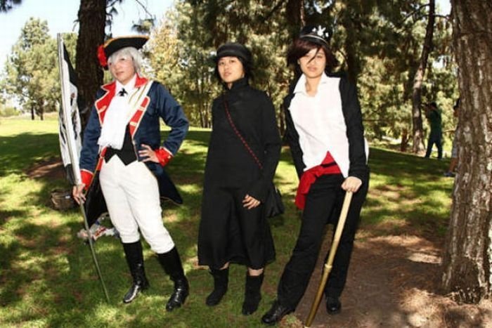 Cosplay gathering in California, Craig Regional Park in Fullerton, California, United States