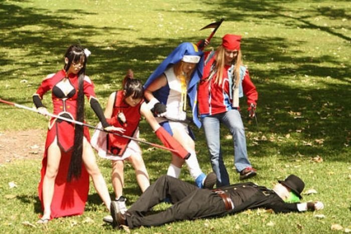 Cosplay gathering in California, Craig Regional Park in Fullerton, California, United States