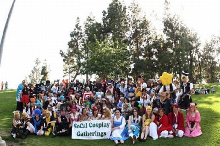 Cosplay gathering in California, Craig Regional Park in Fullerton, California, United States