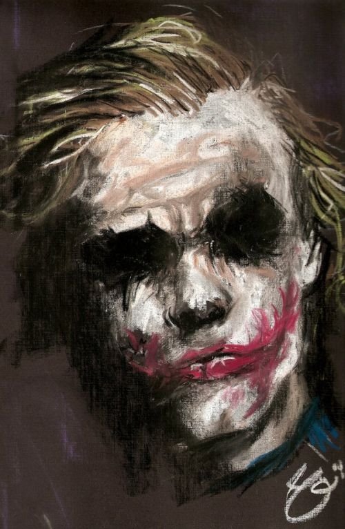 Illustration inspired by Heath Ledger's Joker