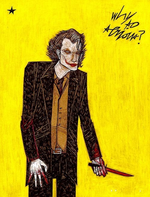 Illustration inspired by Heath Ledger's Joker