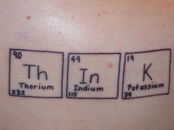 scientific tattoo