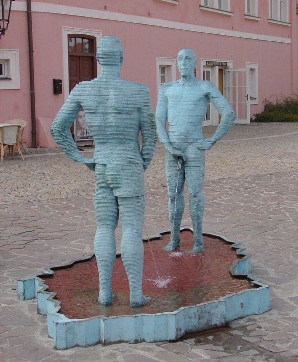 Bizarre sculptures by David Černý
