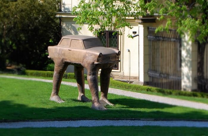 Bizarre sculptures by David Černý