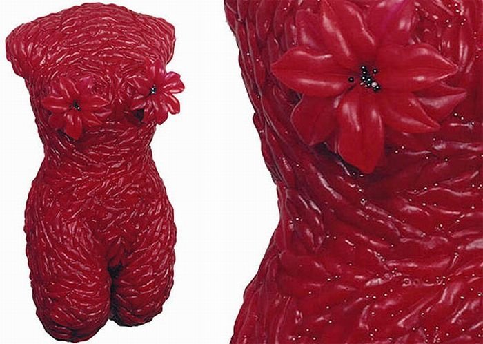 torsos made out of unusual material