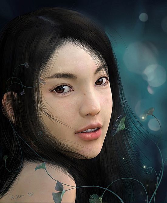 computer graphics digital painting portrait illustration