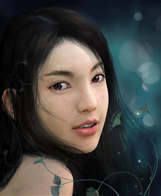 computer graphics digital painting portrait illustration