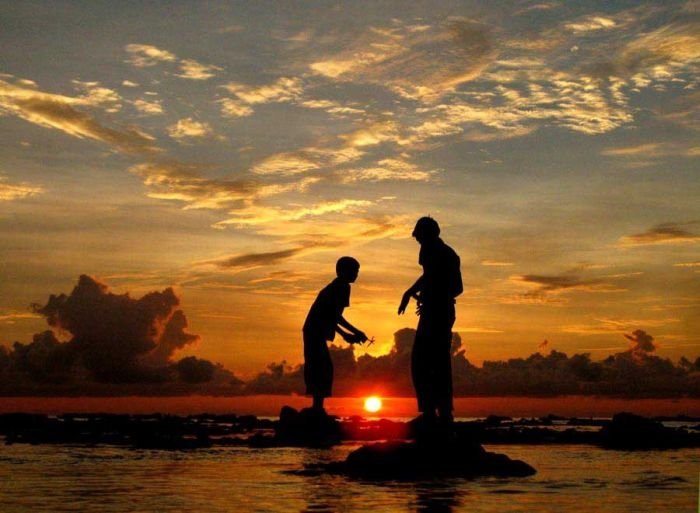 human silhouettes photo