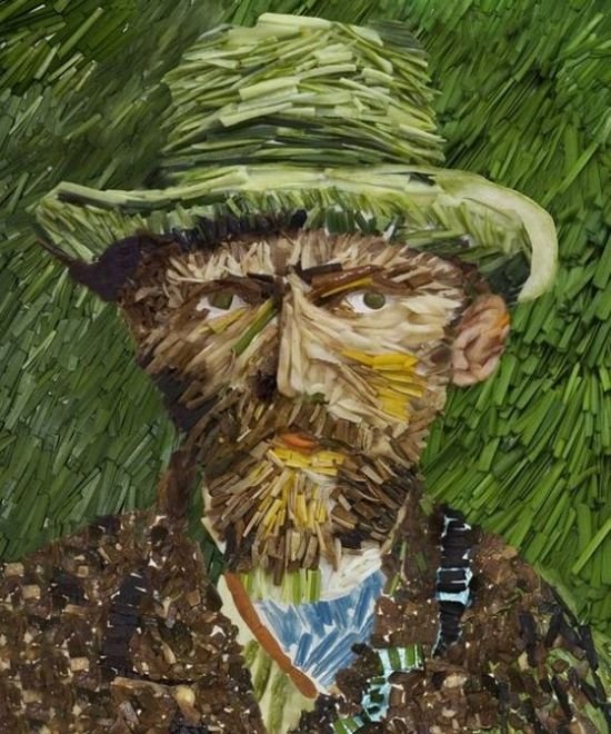 famous paintings made of vegetables