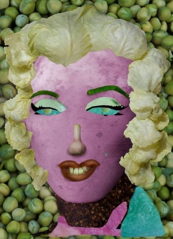 famous paintings made of vegetables