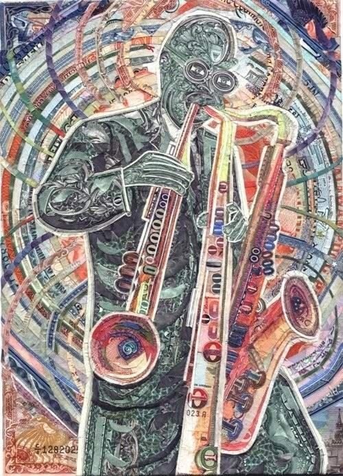 pictures made out of bills