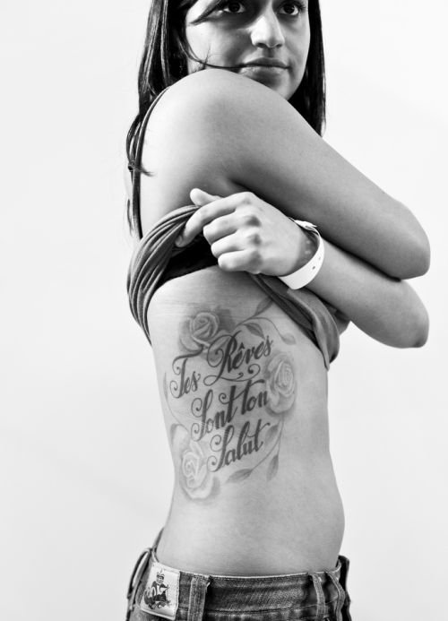 typographic tattoos