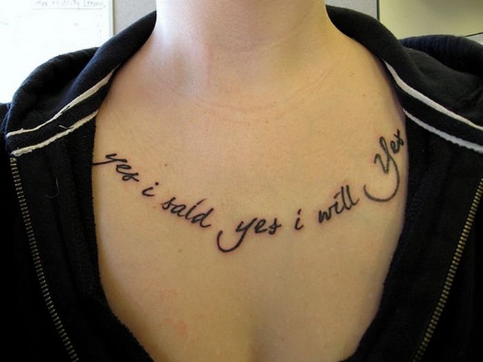 typographic tattoos