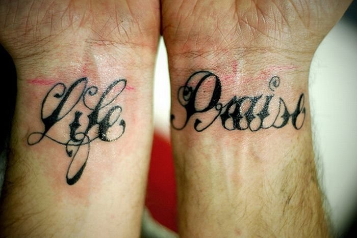 typographic tattoos